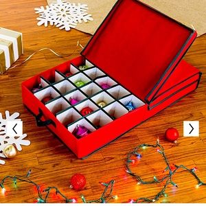 Honey-Can-Do Adjustable Ornament Storage Box